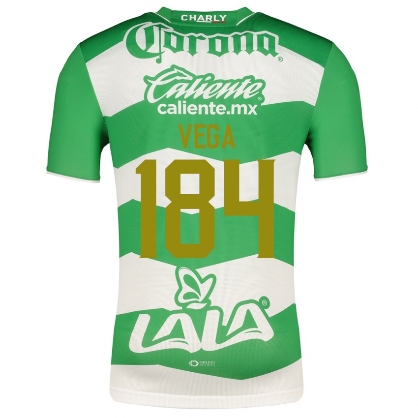 Uomo Maglia Luis Vega #184 Verde Kit Gara Home 2023/24 Maglietta