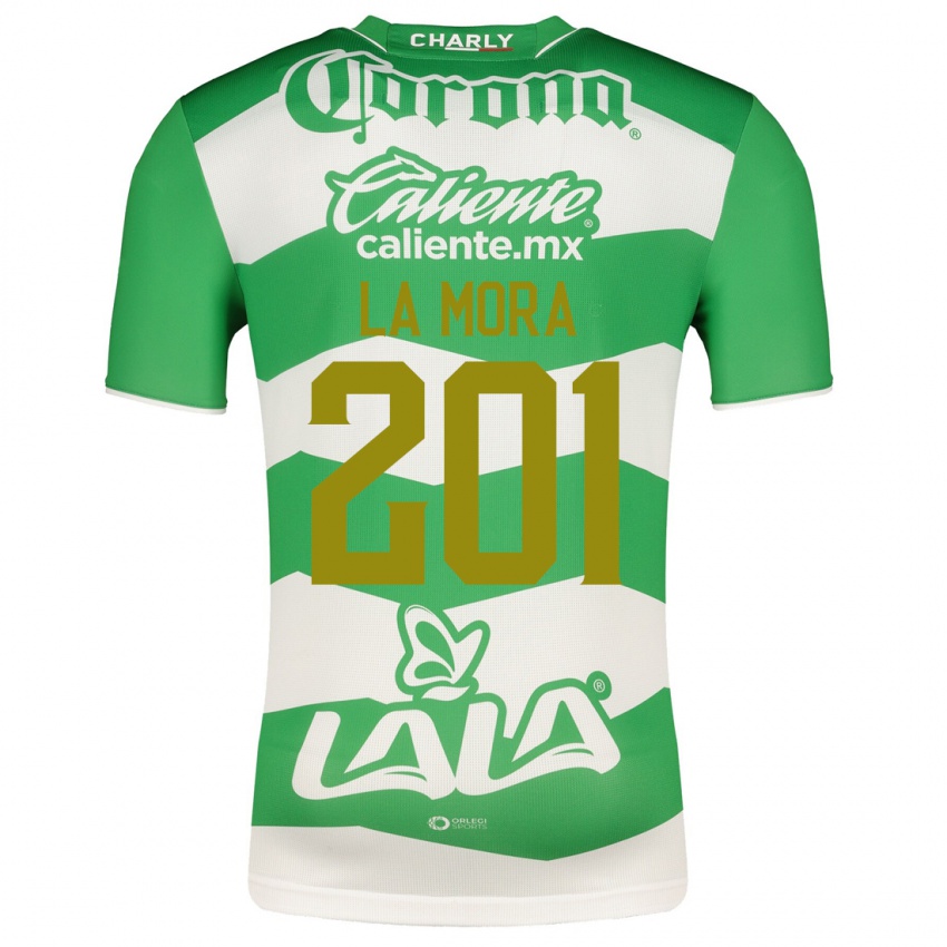 Uomo Maglia Luis De La Mora #201 Verde Kit Gara Home 2023/24 Maglietta
