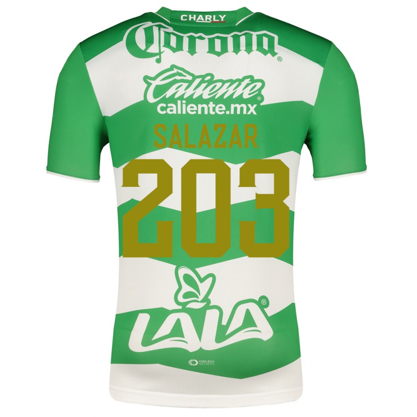 Uomo Maglia Roberto Salazar #203 Verde Kit Gara Home 2023/24 Maglietta