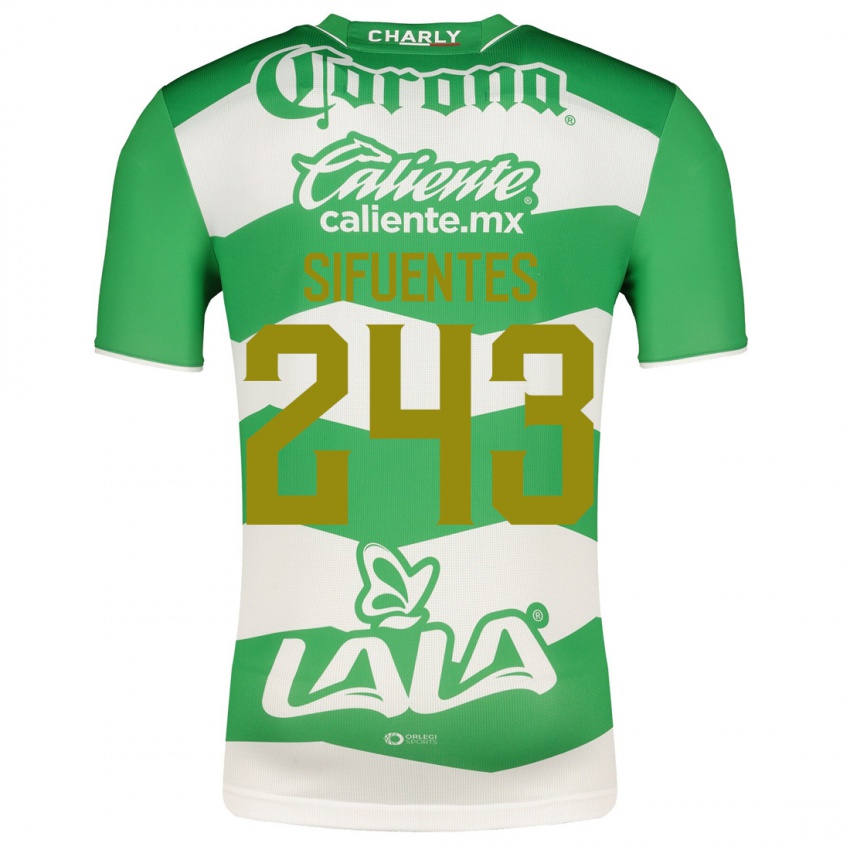 Uomo Maglia José Sifuentes #243 Verde Kit Gara Home 2023/24 Maglietta