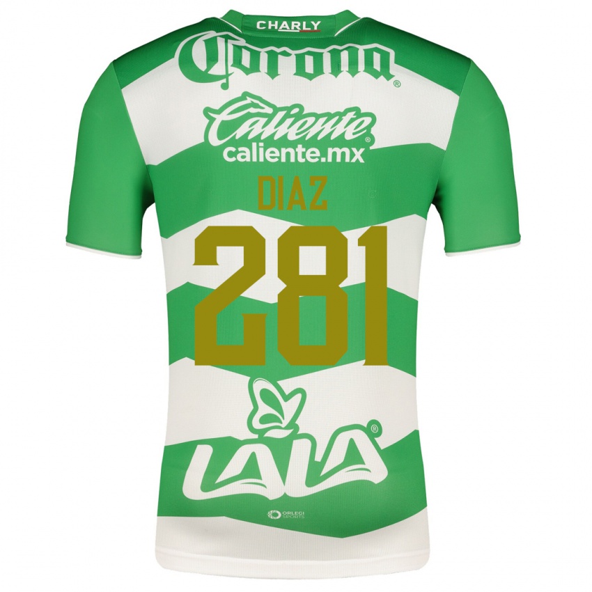 Uomo Maglia Didier Díaz #281 Verde Kit Gara Home 2023/24 Maglietta