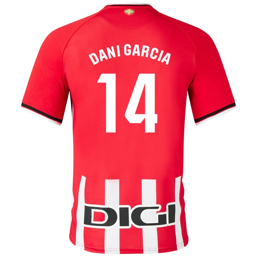 Uomo Maglia Dani Garcia #14 Rosso Kit Gara Home 2023/24 Maglietta
