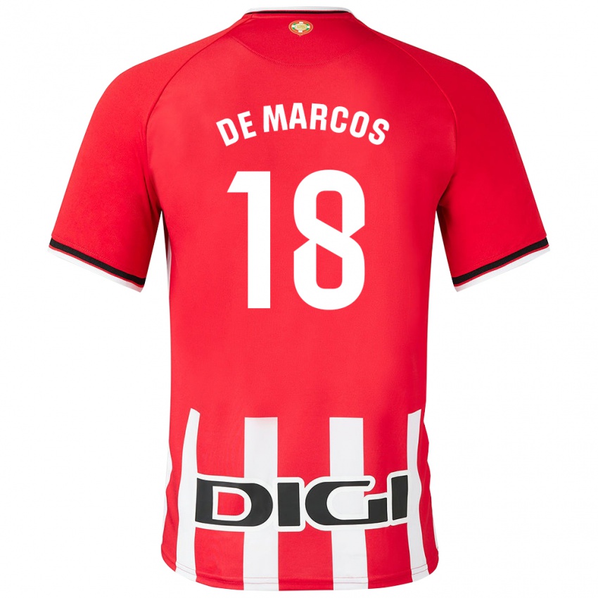 Uomo Maglia Oscar De Marcos #18 Rosso Kit Gara Home 2023/24 Maglietta