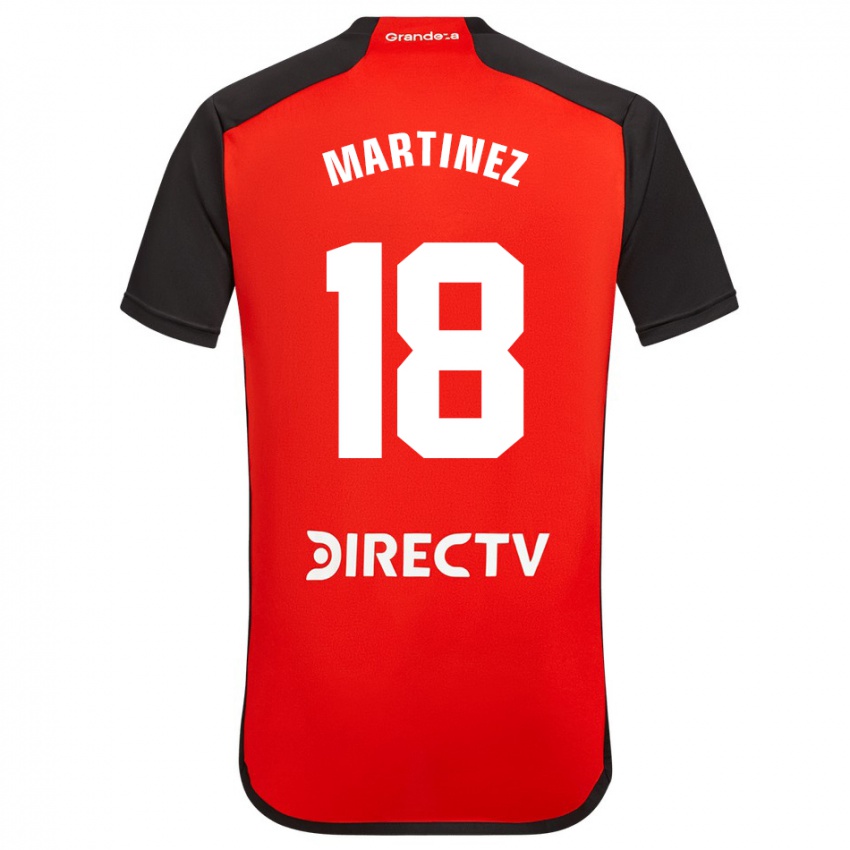 Uomo Maglia Pity Martínez #18 Rosso Kit Gara Away 2023/24 Maglietta