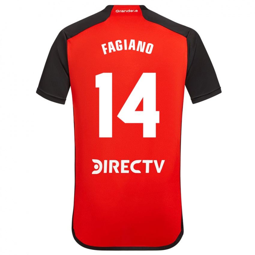 Uomo Maglia Paloma Fagiano #14 Rosso Kit Gara Away 2023/24 Maglietta