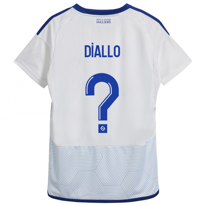 Uomo Maglia Zoumana Diallo #0 Bianco Kit Gara Away 2023/24 Maglietta