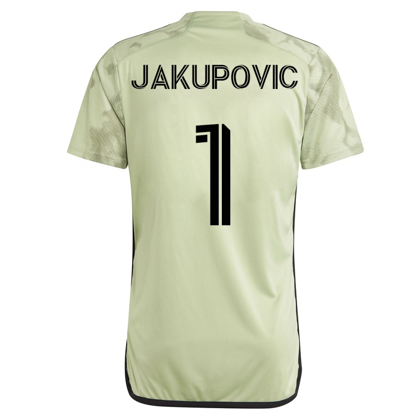 Uomo Maglia Eldin Jakupovic #1 Verde Kit Gara Away 2023/24 Maglietta