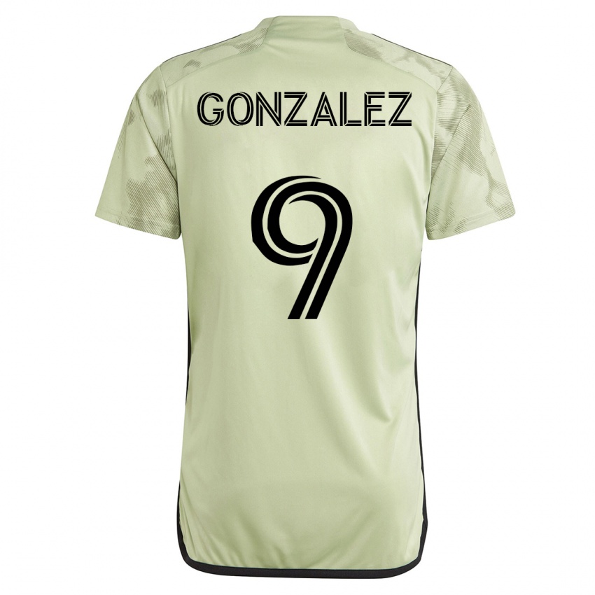 Uomo Maglia Mario Gonzalez #9 Verde Kit Gara Away 2023/24 Maglietta