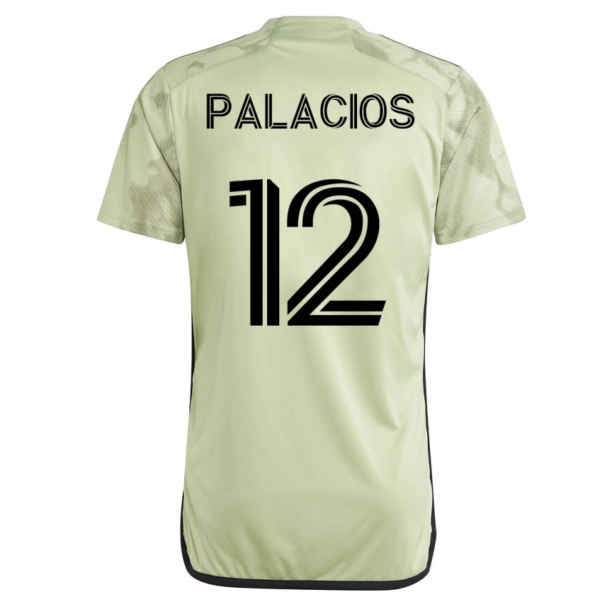 Uomo Maglia Diego Palacios #12 Verde Kit Gara Away 2023/24 Maglietta