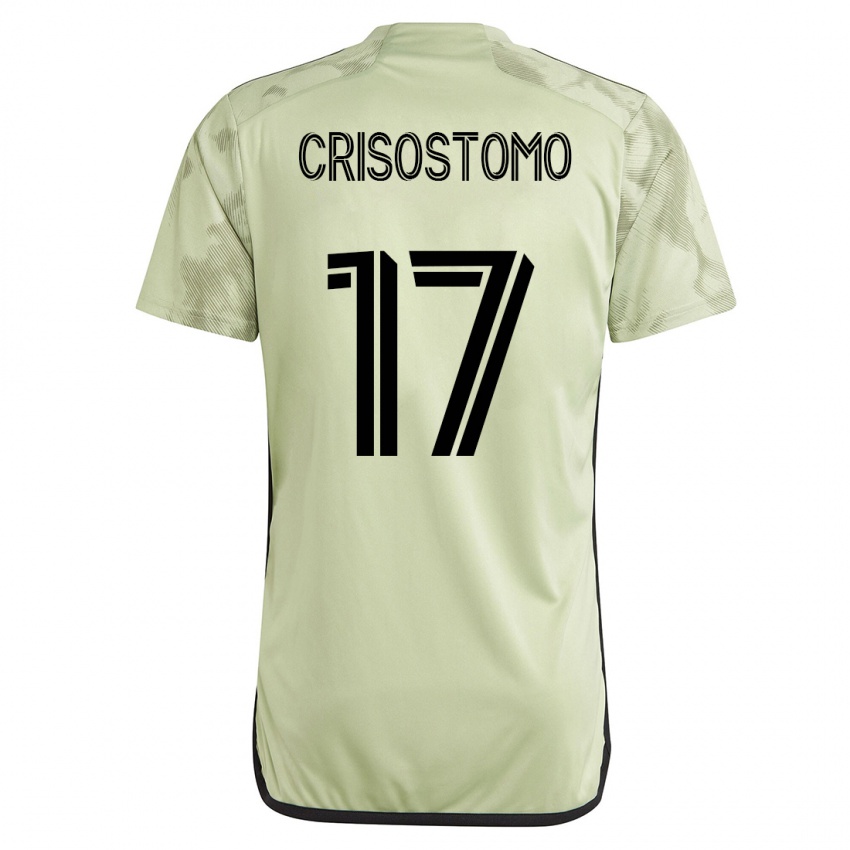 Uomo Maglia Danny Crisostomo #17 Verde Kit Gara Away 2023/24 Maglietta