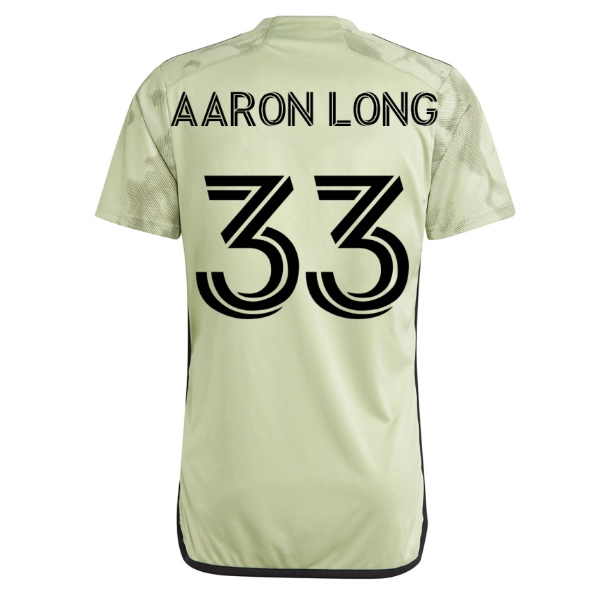 Uomo Maglia Aaron Long #33 Verde Kit Gara Away 2023/24 Maglietta