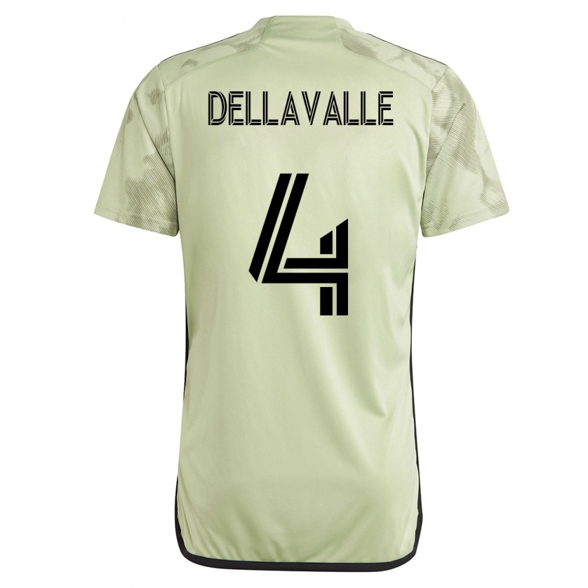 Uomo Maglia Lorenzo Dellavalle #4 Verde Kit Gara Away 2023/24 Maglietta