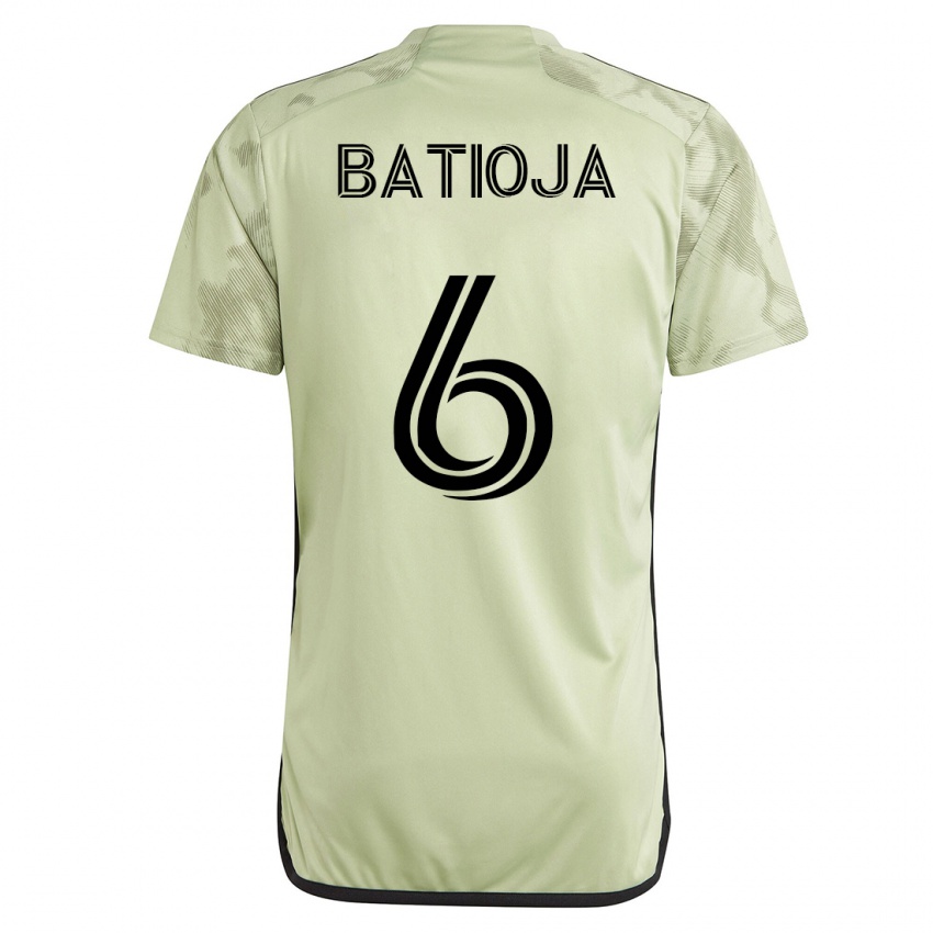 Uomo Maglia Jeremy Batioja #6 Verde Kit Gara Away 2023/24 Maglietta