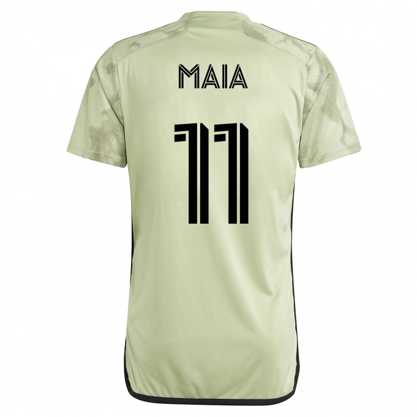 Uomo Maglia Matheus Maia #11 Verde Kit Gara Away 2023/24 Maglietta