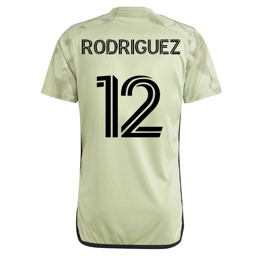 Uomo Maglia Jeremi Rodriguez #12 Verde Kit Gara Away 2023/24 Maglietta