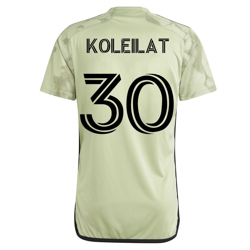 Uomo Maglia Jassem Koleilat #30 Verde Kit Gara Away 2023/24 Maglietta