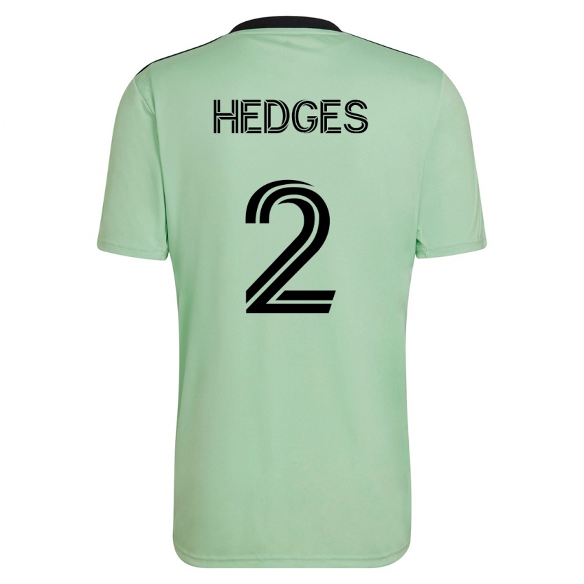 Uomo Maglia Matt Hedges #2 Verde Chiaro Kit Gara Away 2023/24 Maglietta