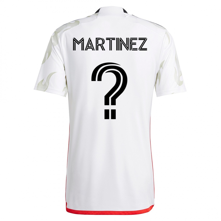 Uomo Maglia Jonathan Martinez #0 Bianco Kit Gara Away 2023/24 Maglietta