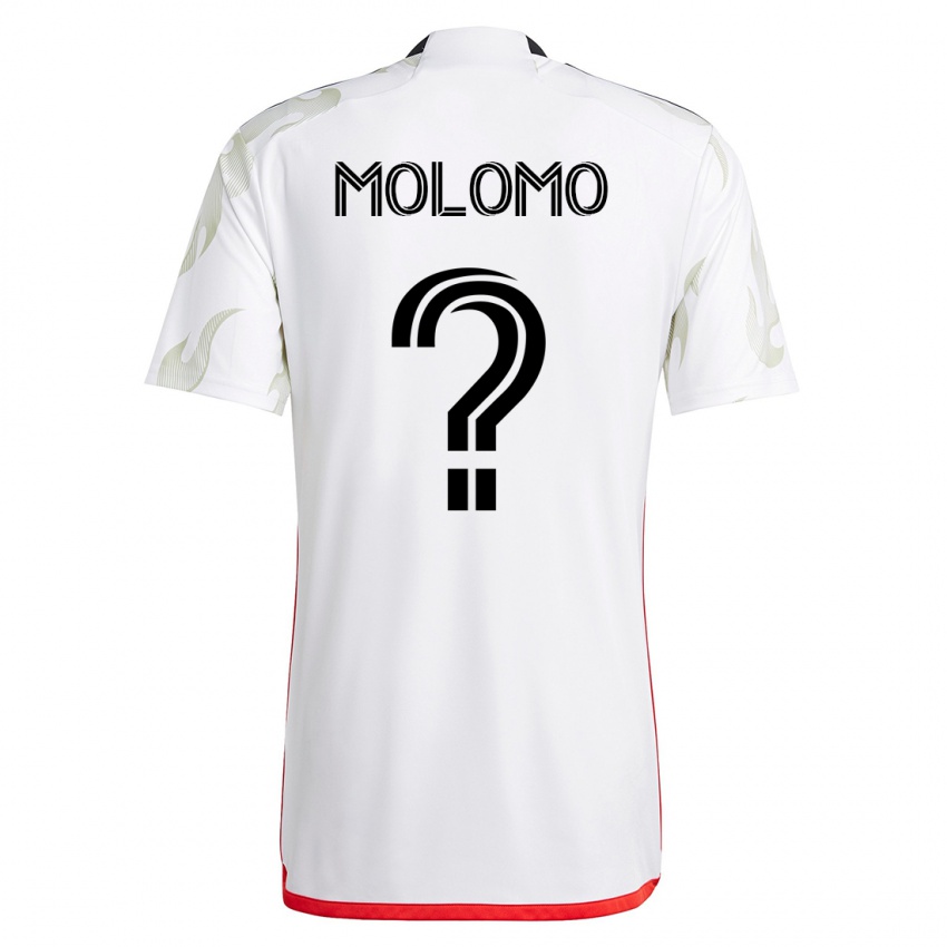Uomo Maglia Zach Molomo #0 Bianco Kit Gara Away 2023/24 Maglietta