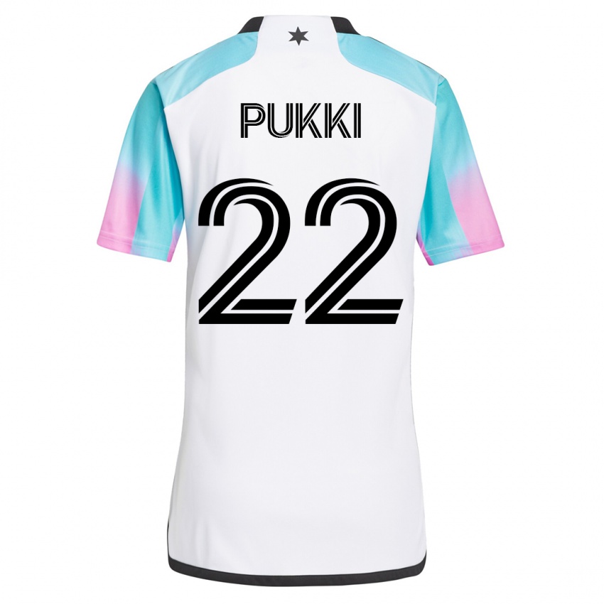 Uomo Maglia Teemu Pukki #22 Bianco Kit Gara Away 2023/24 Maglietta