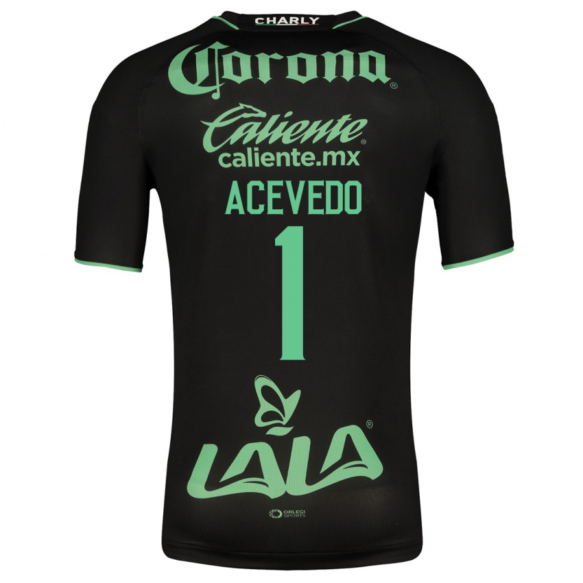Uomo Maglia Carlos Acevedo #1 Nero Kit Gara Away 2023/24 Maglietta