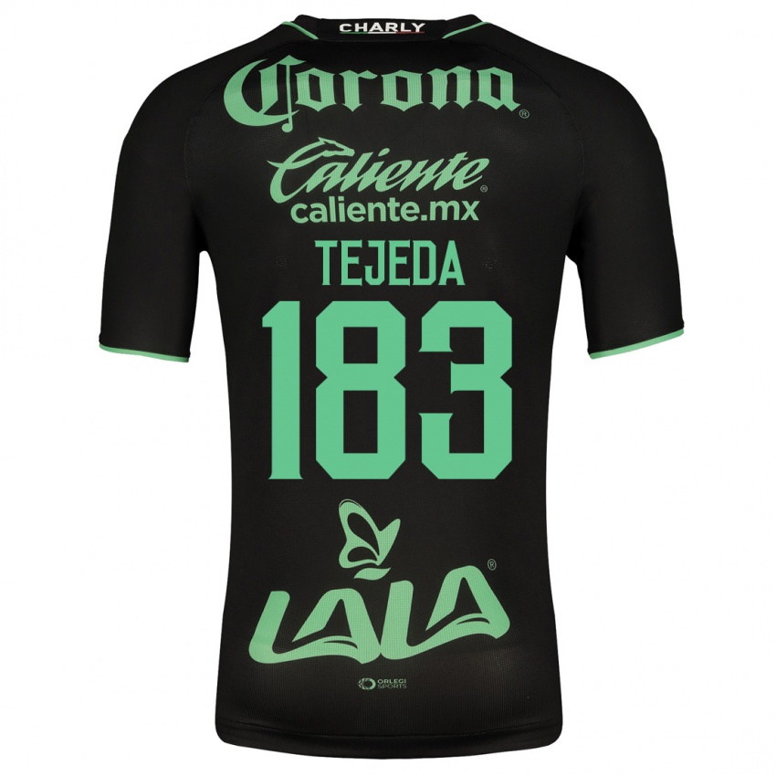 Uomo Maglia Juan Tejeda #183 Nero Kit Gara Away 2023/24 Maglietta