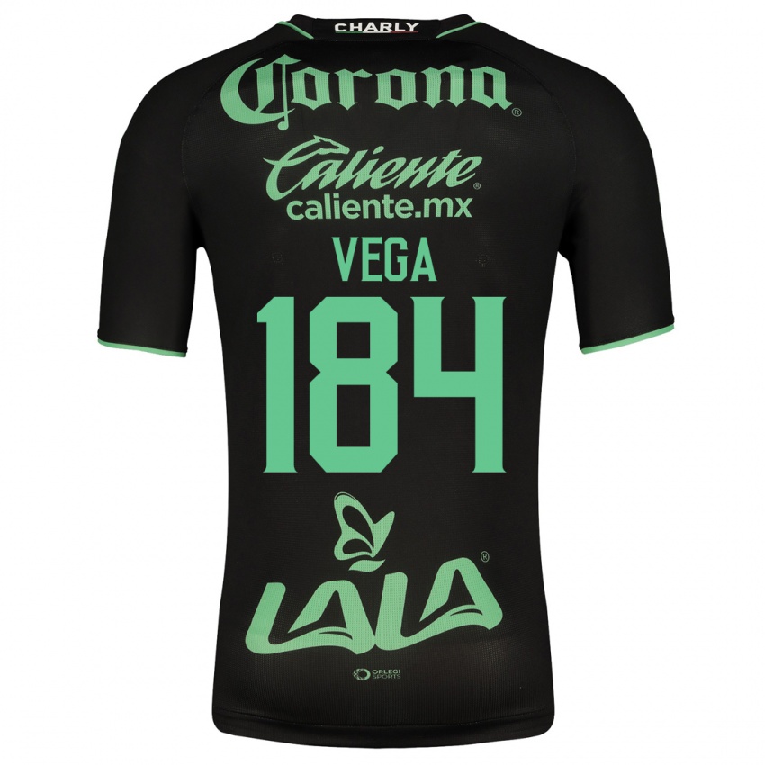 Uomo Maglia Luis Vega #184 Nero Kit Gara Away 2023/24 Maglietta