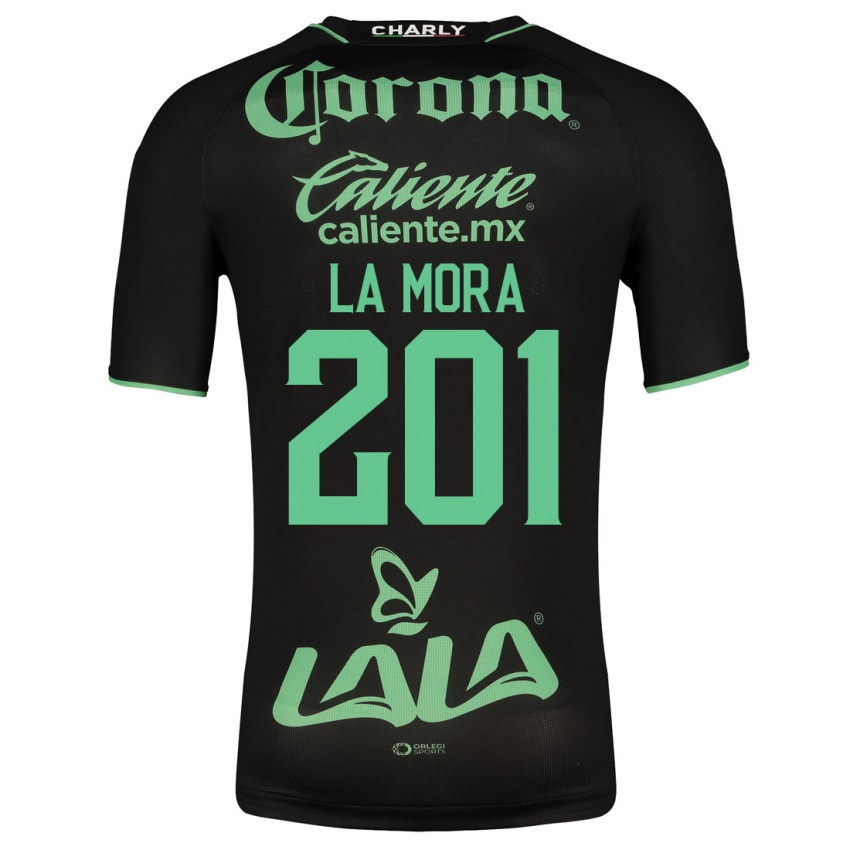 Uomo Maglia Luis De La Mora #201 Nero Kit Gara Away 2023/24 Maglietta