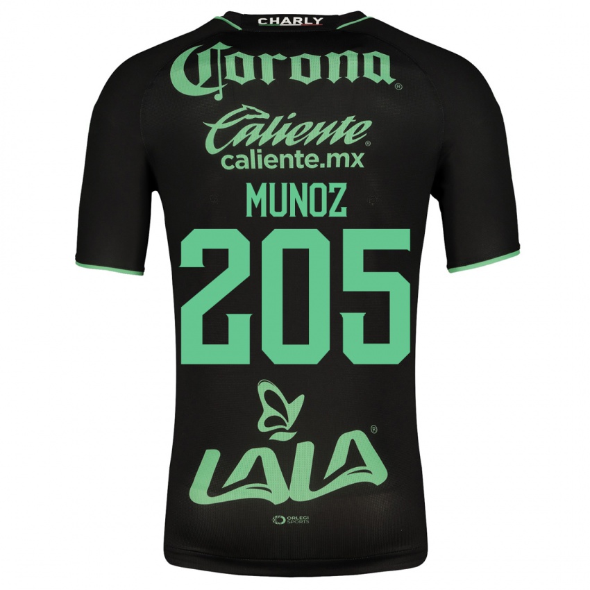 Uomo Maglia Guillermo Muñoz #205 Nero Kit Gara Away 2023/24 Maglietta