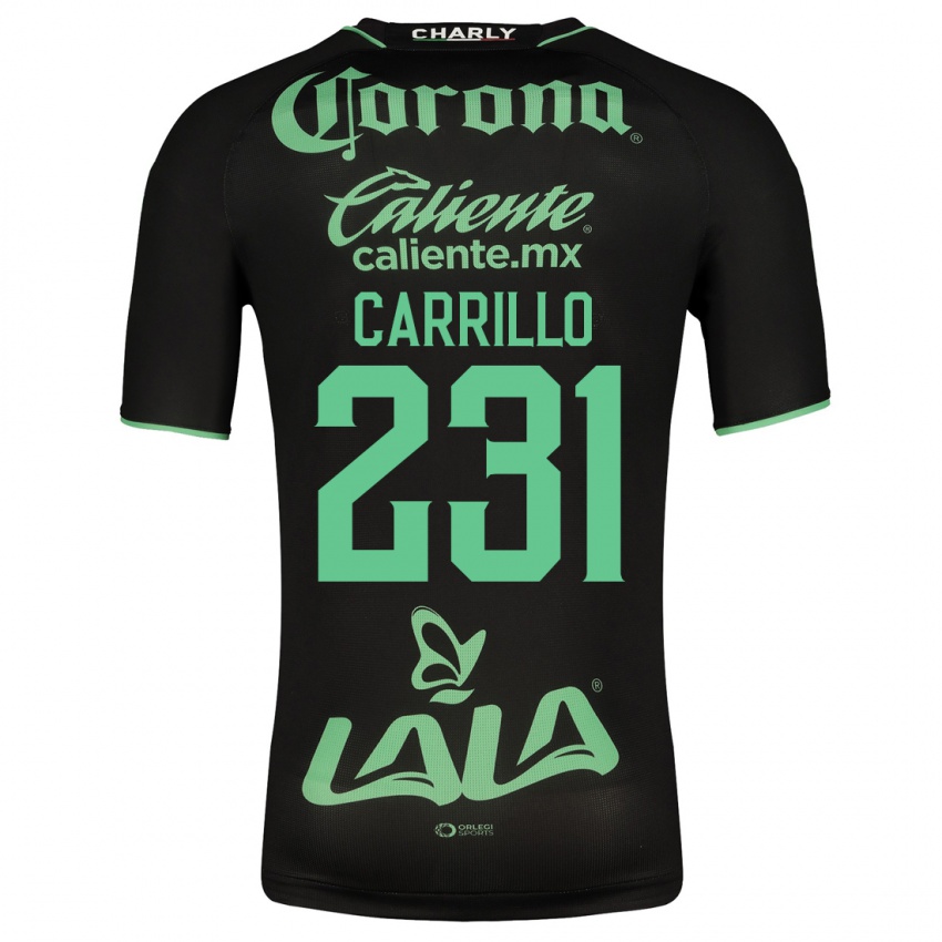 Uomo Maglia Ángel Carrillo #231 Nero Kit Gara Away 2023/24 Maglietta