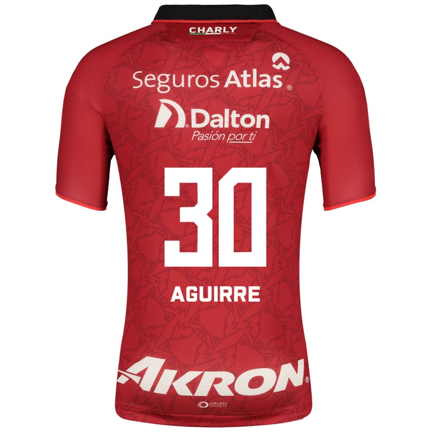 Uomo Maglia Eduardo Aguirre #30 Rosso Kit Gara Away 2023/24 Maglietta