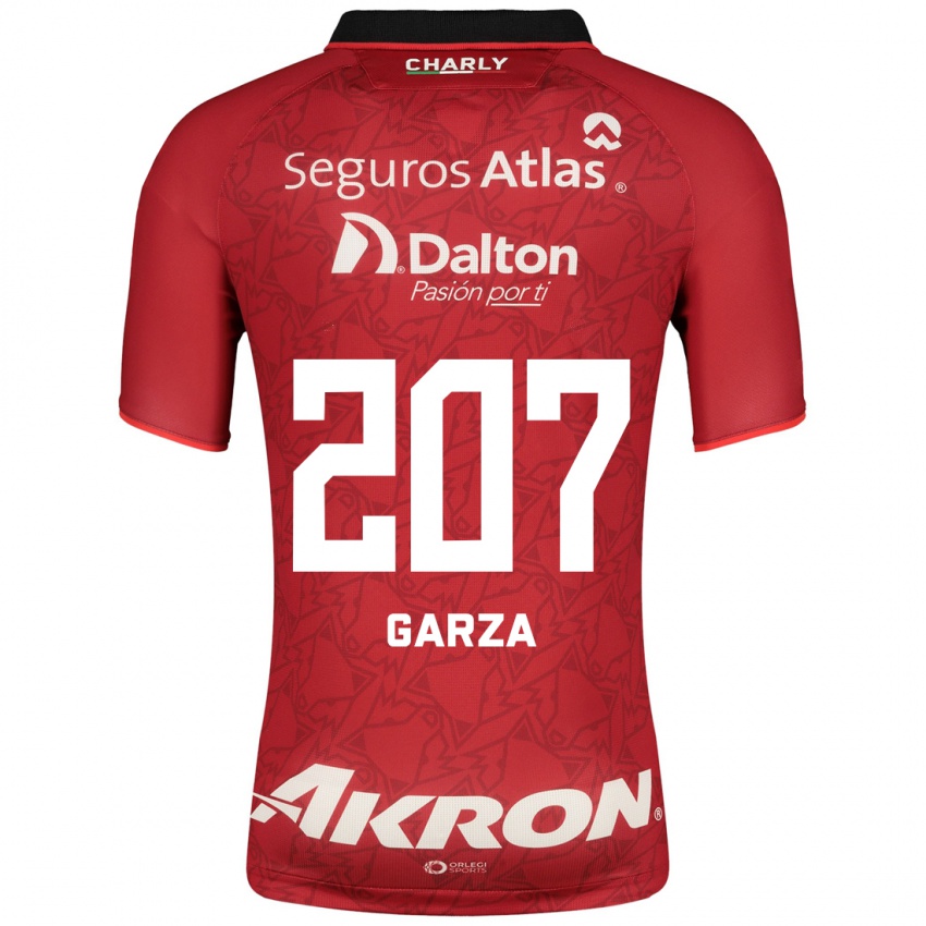 Uomo Maglia Rodolfo Garza #207 Rosso Kit Gara Away 2023/24 Maglietta