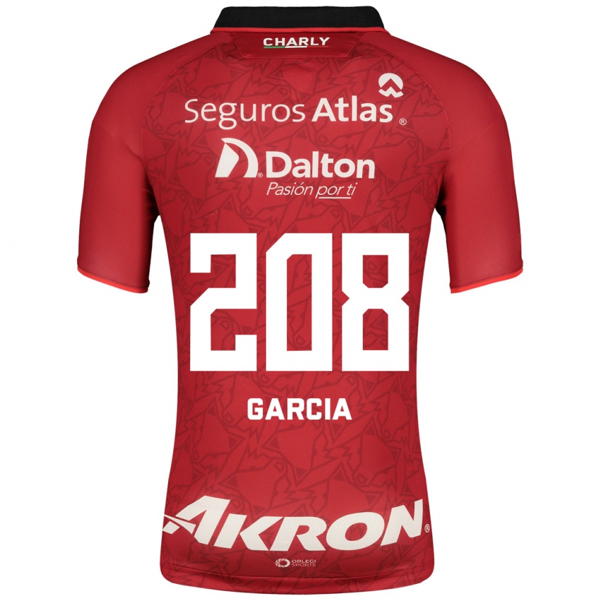 Uomo Maglia Ángel García #208 Rosso Kit Gara Away 2023/24 Maglietta