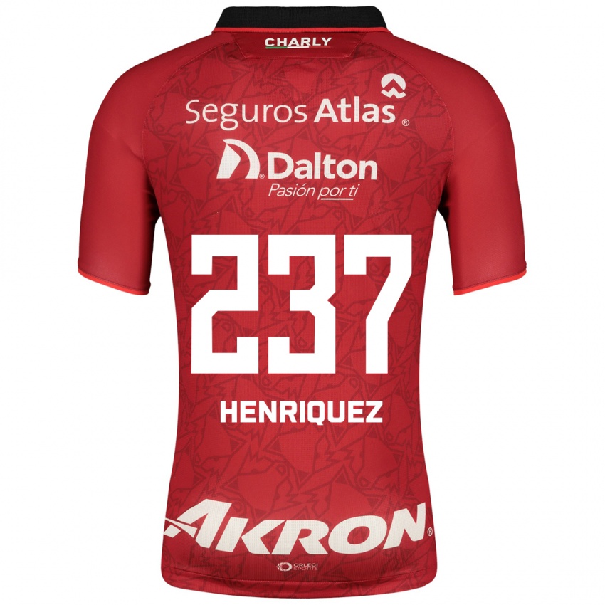Uomo Maglia Carlos Henríquez #237 Rosso Kit Gara Away 2023/24 Maglietta