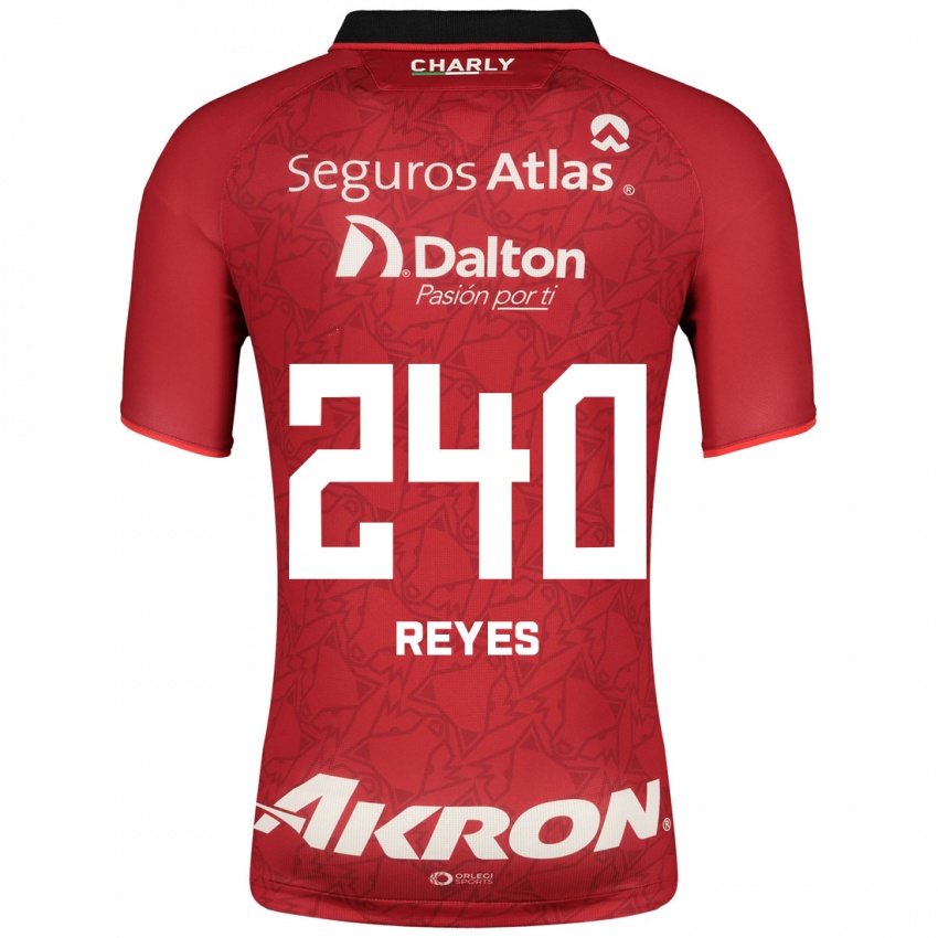 Uomo Maglia Óscar Reyes #240 Rosso Kit Gara Away 2023/24 Maglietta