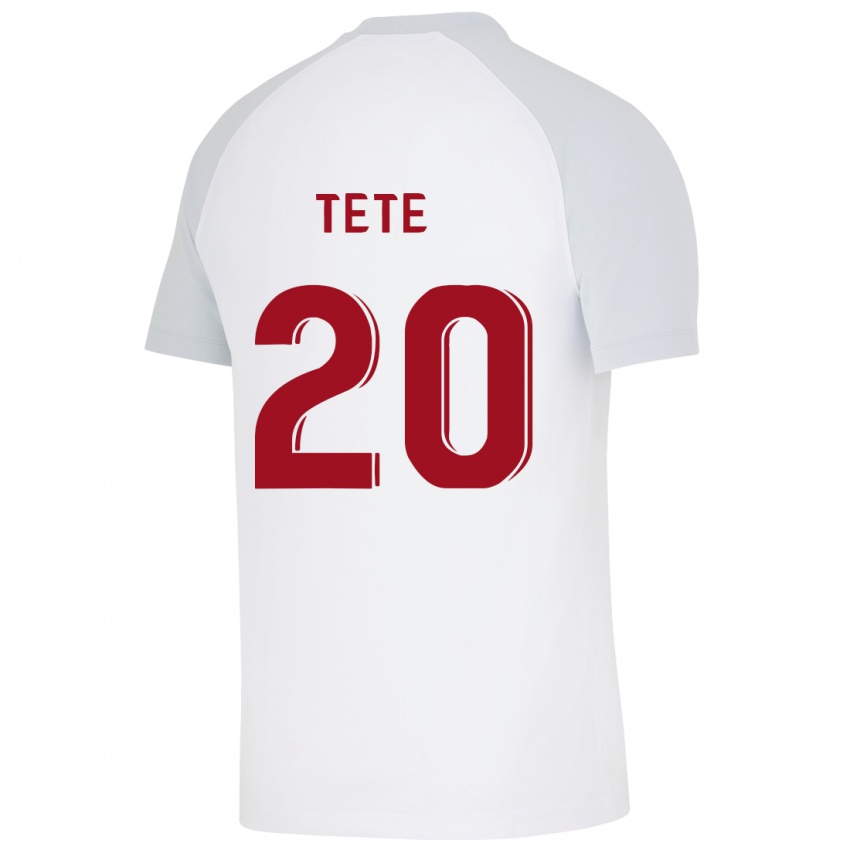 Uomo Maglia Tete #20 Bianco Kit Gara Away 2023/24 Maglietta