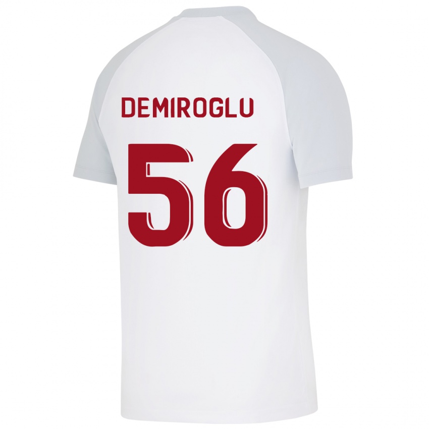 Uomo Maglia Baran Demiroğlu #56 Bianco Kit Gara Away 2023/24 Maglietta