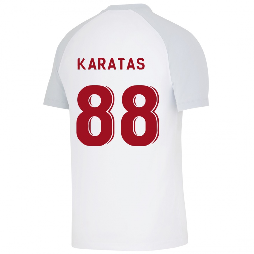 Uomo Maglia Kazımcan Karataş #88 Bianco Kit Gara Away 2023/24 Maglietta