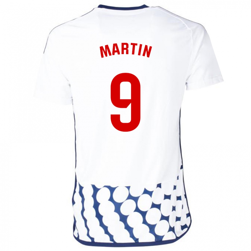 Uomo Maglia Carlos Martin #9 Bianco Kit Gara Away 2023/24 Maglietta