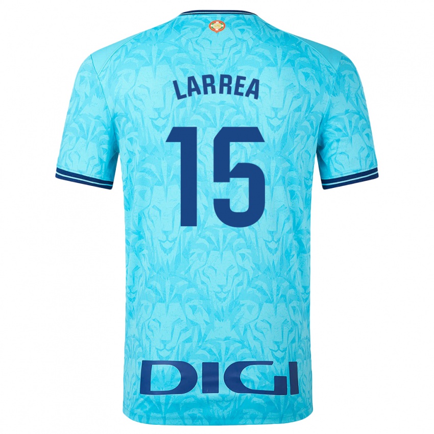 Uomo Maglia Beñat Larrea #15 Cielo Blu Kit Gara Away 2023/24 Maglietta