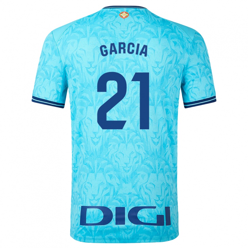 Uomo Maglia Beñat García #21 Cielo Blu Kit Gara Away 2023/24 Maglietta