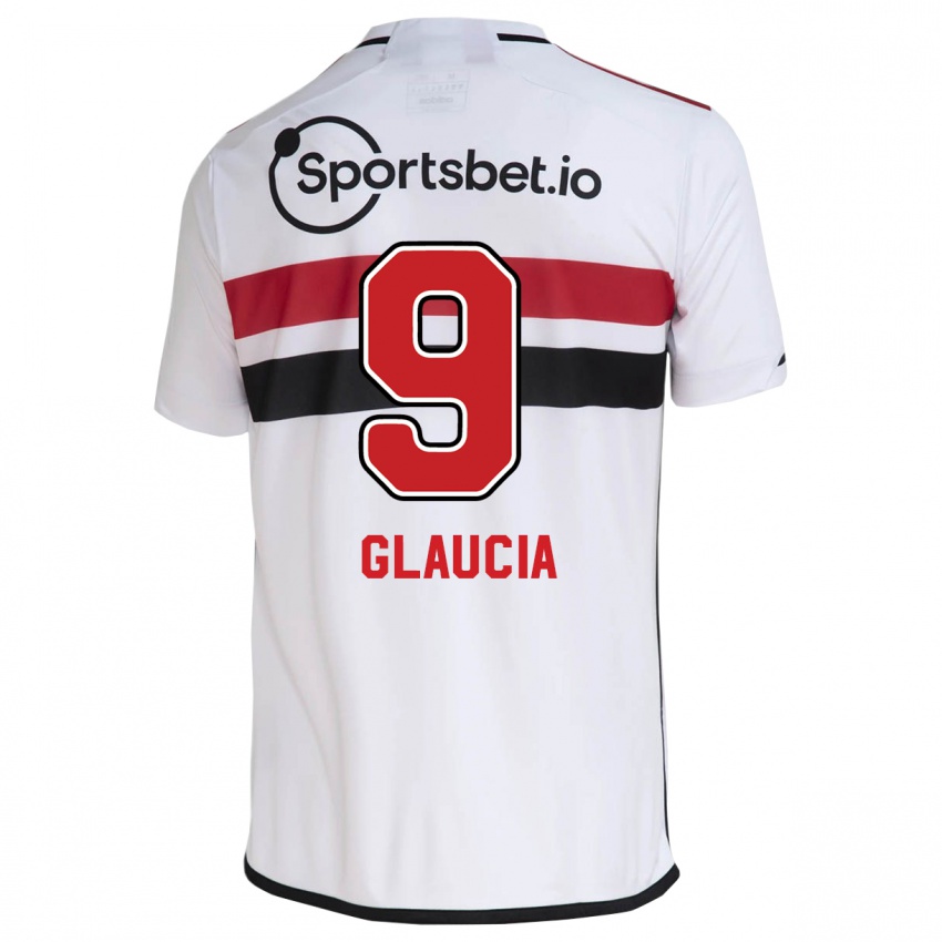 Donna Maglia Glaucia #9 Bianco Kit Gara Home 2023/24 Maglietta
