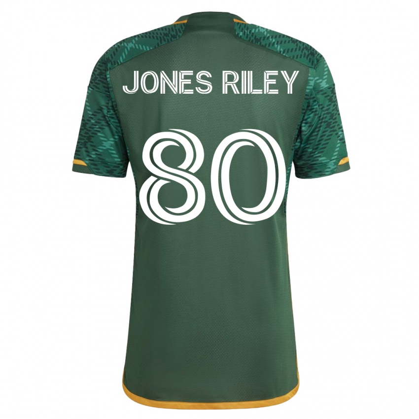 Donna Maglia Jaden Jones-Riley #80 Verde Kit Gara Home 2023/24 Maglietta