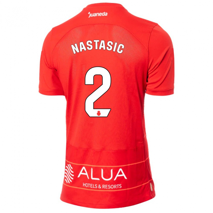 Donna Maglia Matija Nastasic #2 Rosso Kit Gara Home 2023/24 Maglietta