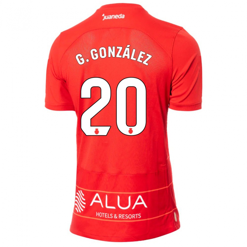 Donna Maglia Giovanni González #20 Rosso Kit Gara Home 2023/24 Maglietta