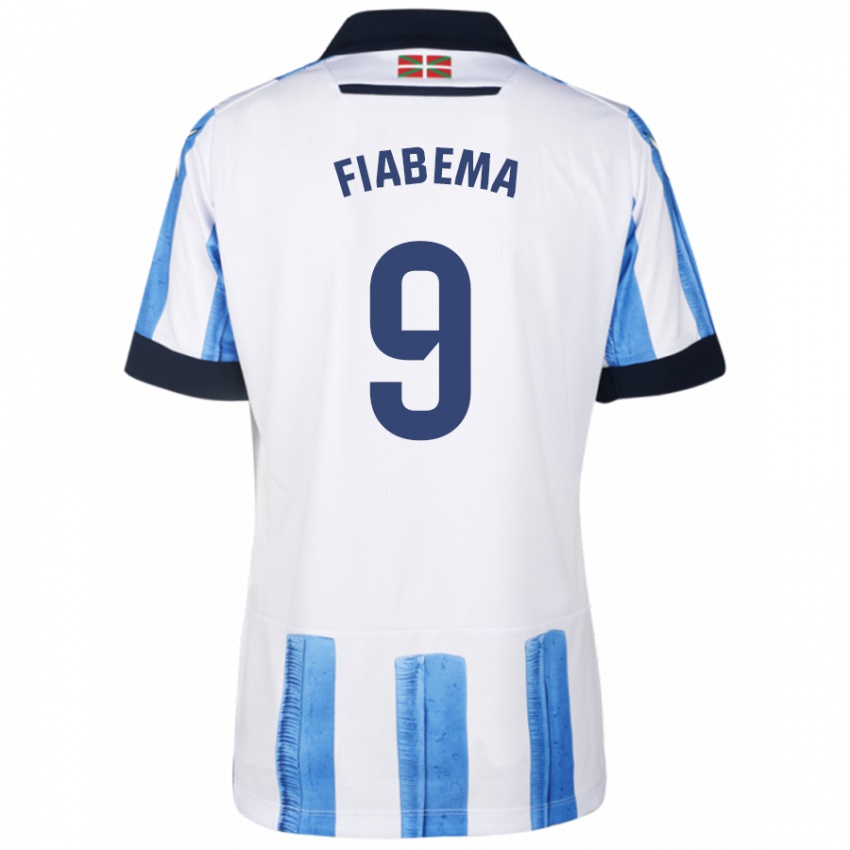 Donna Maglia Bryan Fiabema #9 Blu Bianco Kit Gara Home 2023/24 Maglietta