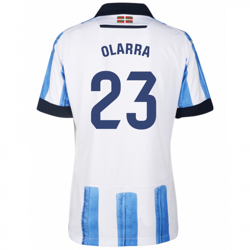 Donna Maglia Aimar Olarra #23 Blu Bianco Kit Gara Home 2023/24 Maglietta
