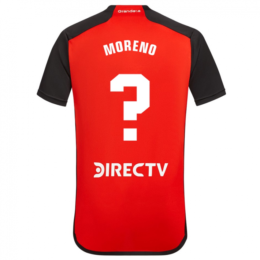 Donna Maglia Federico Moreno #0 Rosso Kit Gara Away 2023/24 Maglietta