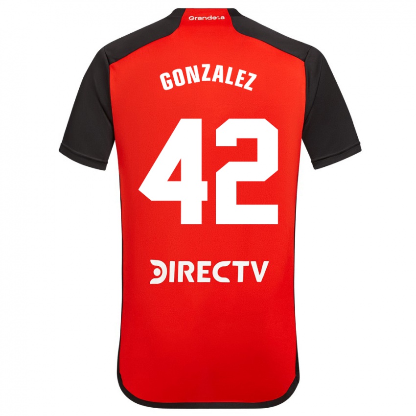 Donna Maglia Alexis González #42 Rosso Kit Gara Away 2023/24 Maglietta