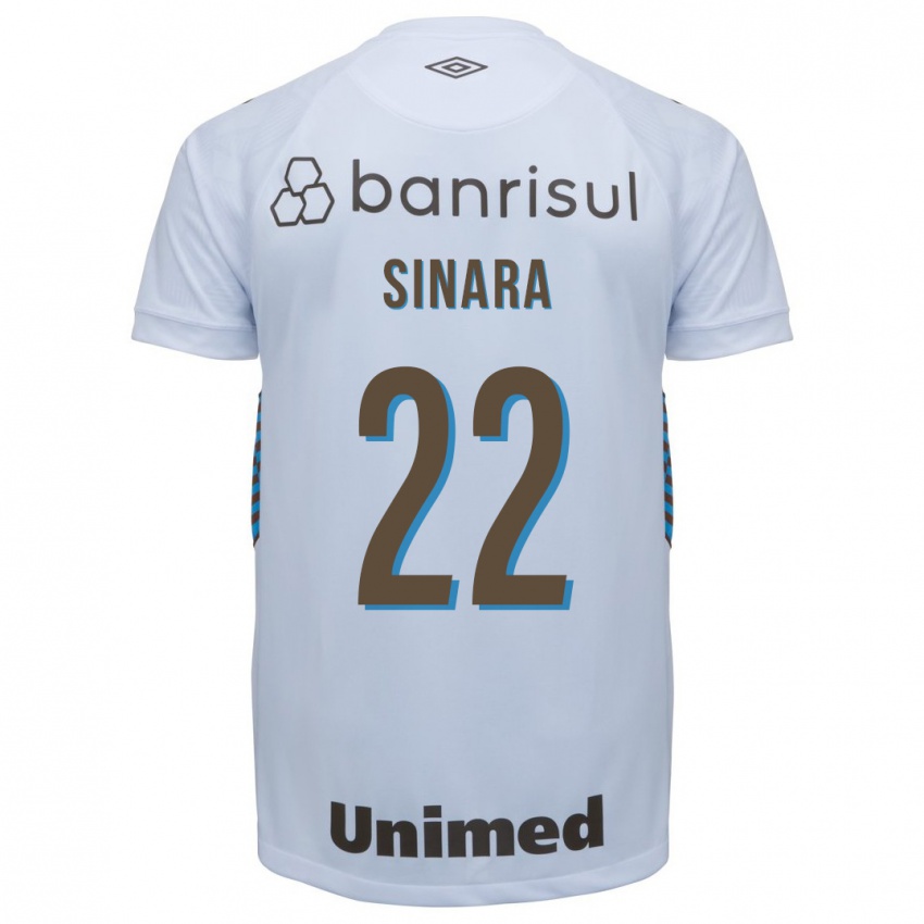 Donna Maglia Sinara #22 Bianco Kit Gara Away 2023/24 Maglietta